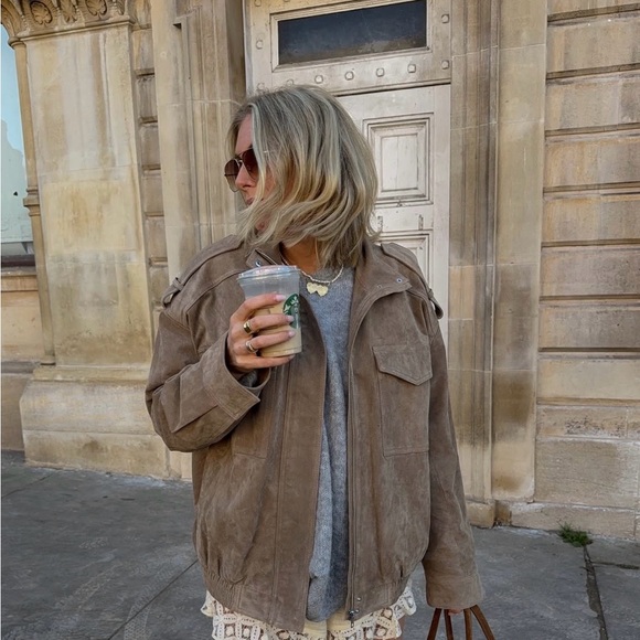 Zara Viral Suede Jacket S - Picture 7 of 8